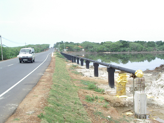 Hambantota water supply and pipe networks project